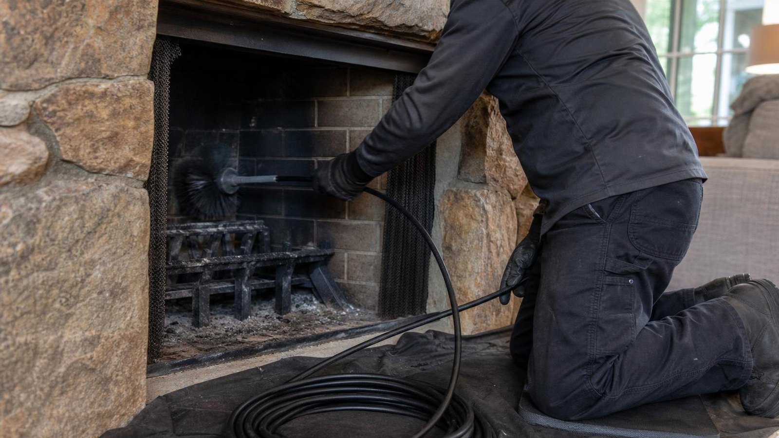 Practical chimney sweep & inspection in Westport